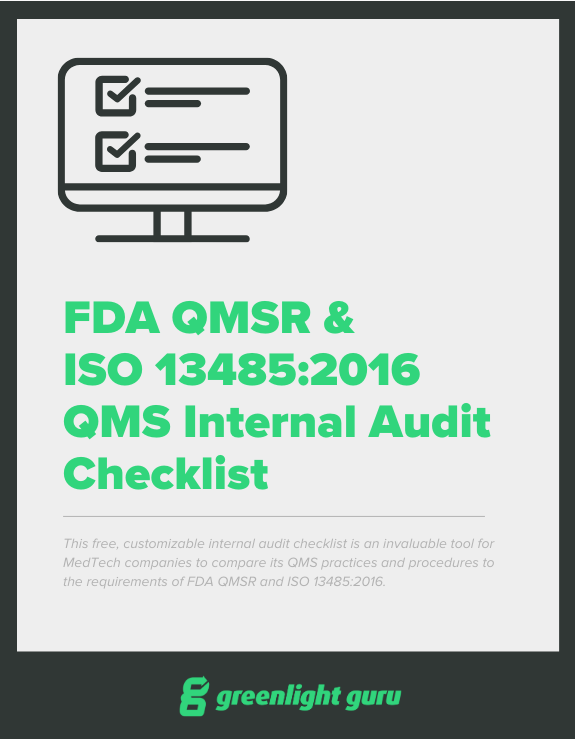 Fda Qmsr And Iso 134852016 Qms Internal Audit Checklist Free Download